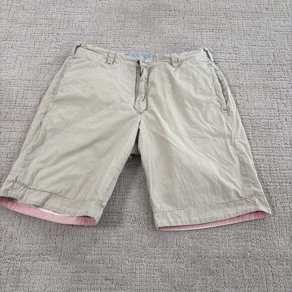 Tailor Vintage Reversible Shorts 32”Chino Multi Color W/Stripes/Tan - Picture 8 of 12